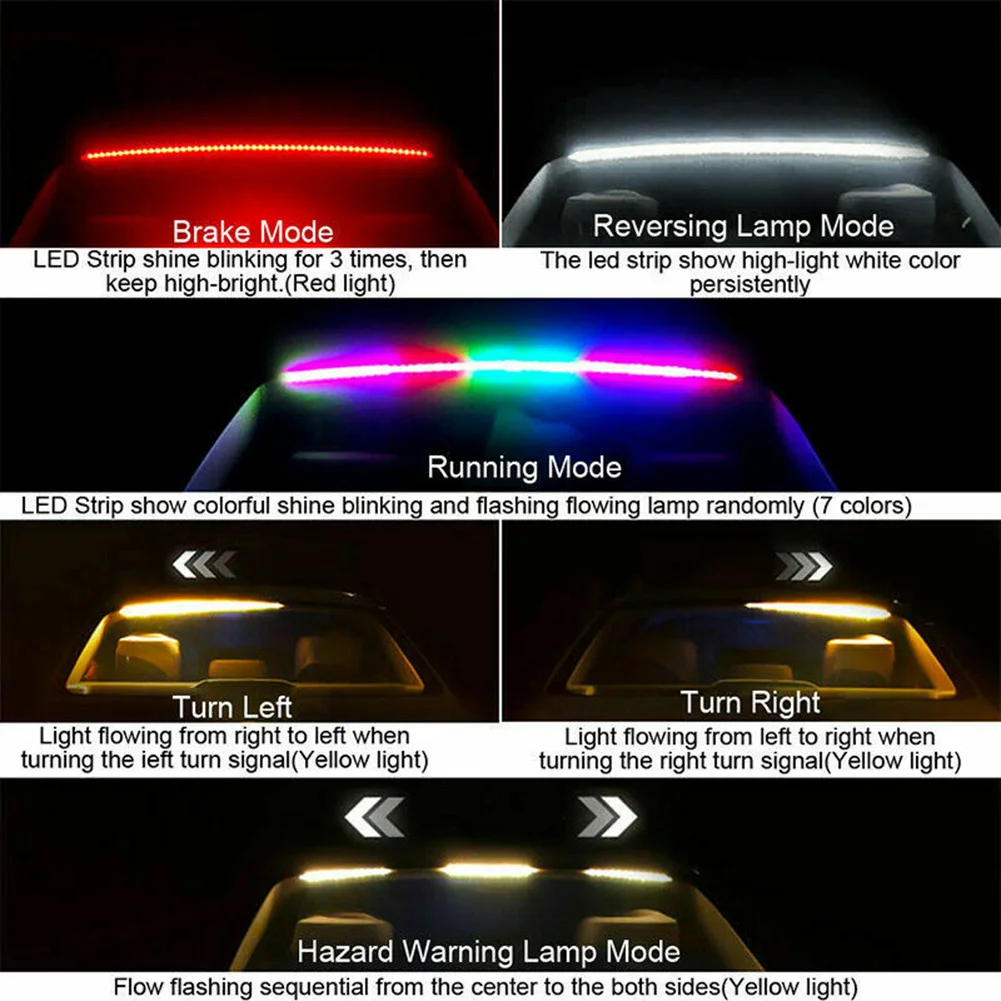 

DRL LED Light Strip DC12V Accessory Replacement Universal 1pcs 7-Color