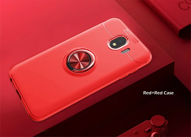 Для samsung Galaxy J4 чехол funda противоударный бампер Защита для samsung J 4 J400 J400F J400G задний чехол s coque 5,5" - Цвет: Red