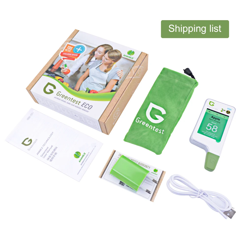 GREENTEST ECO V5 нитрат пестицидов остатки овощей/фруктов/радиации/воды качества пищевой окружающей среды тестер безопасности