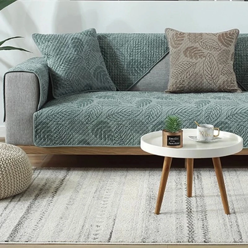 Хлопковый чехол для дивана в гостиную жаккардовый скандинавском стиле