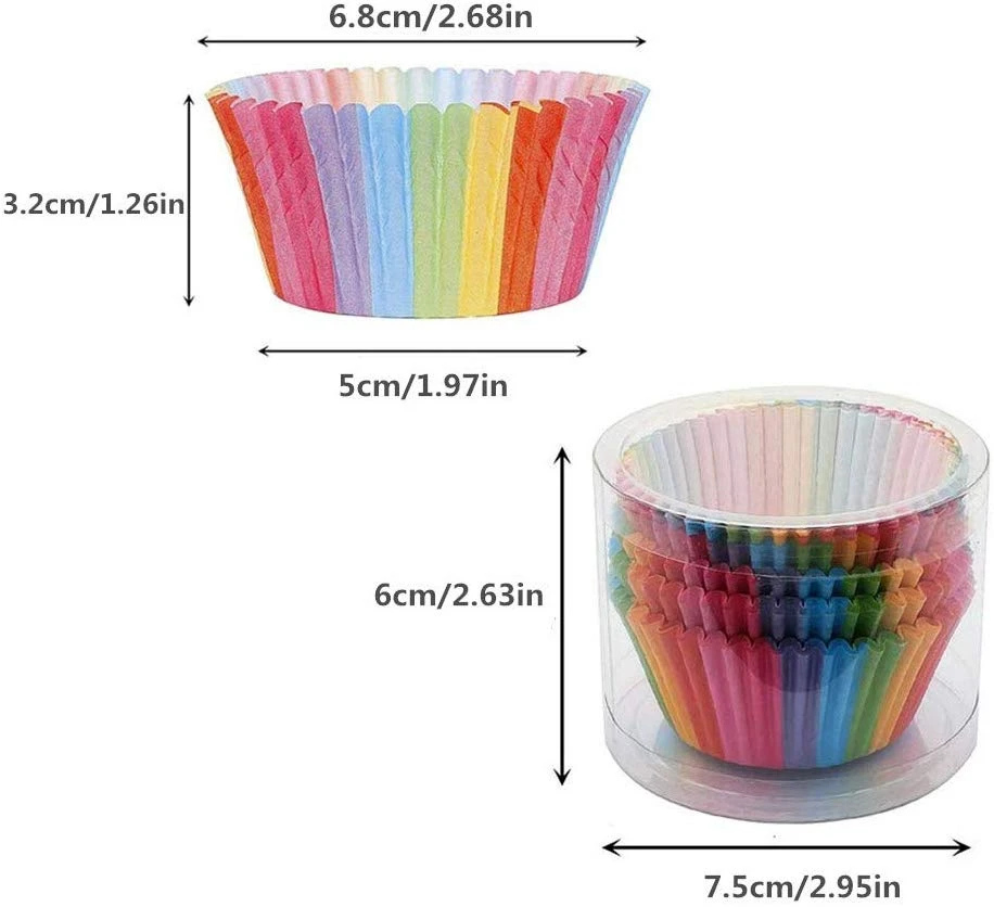 Бумажные чашки для кексов с цветной печатью сделай сам формы выпечки тортов