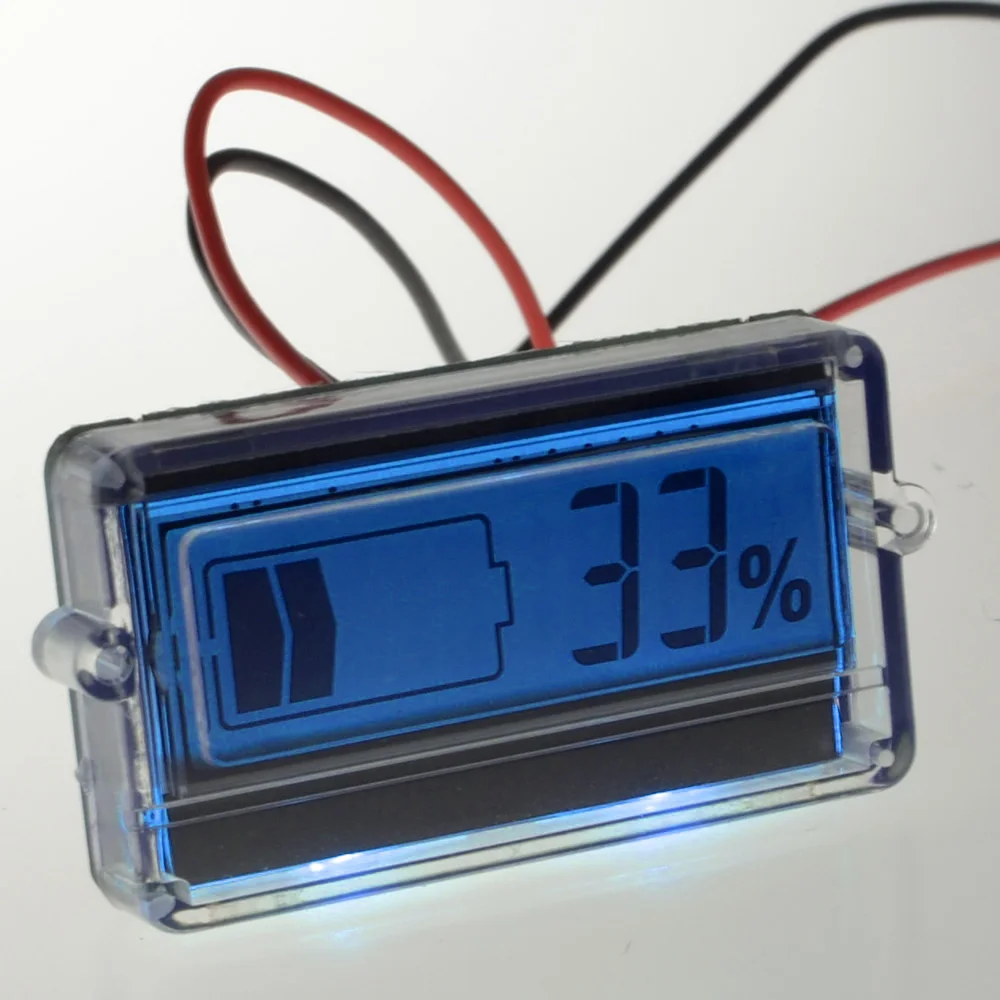 8 63 в ЖК дисплей Синяя подсветка свинцово кислотный литий ионный аккумулятор