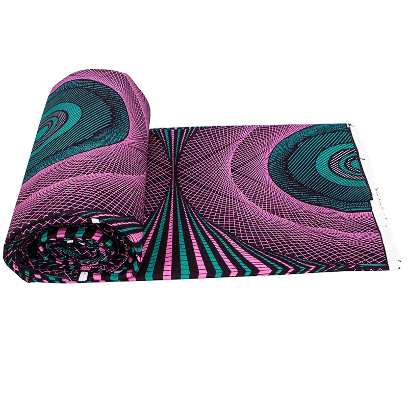 Супер настоящая нигерийская восковая печать Тюль Анкара ткань африканский