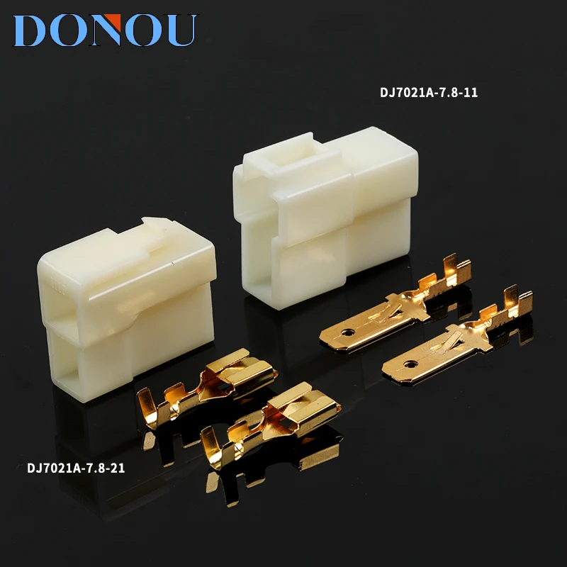 

1 компл. 2-контактный автомобильный разъем, штекер и гнездо, Стыковая пробка, высокомощный проводной жгут, коннектор DJ7021A-7.8-11/21