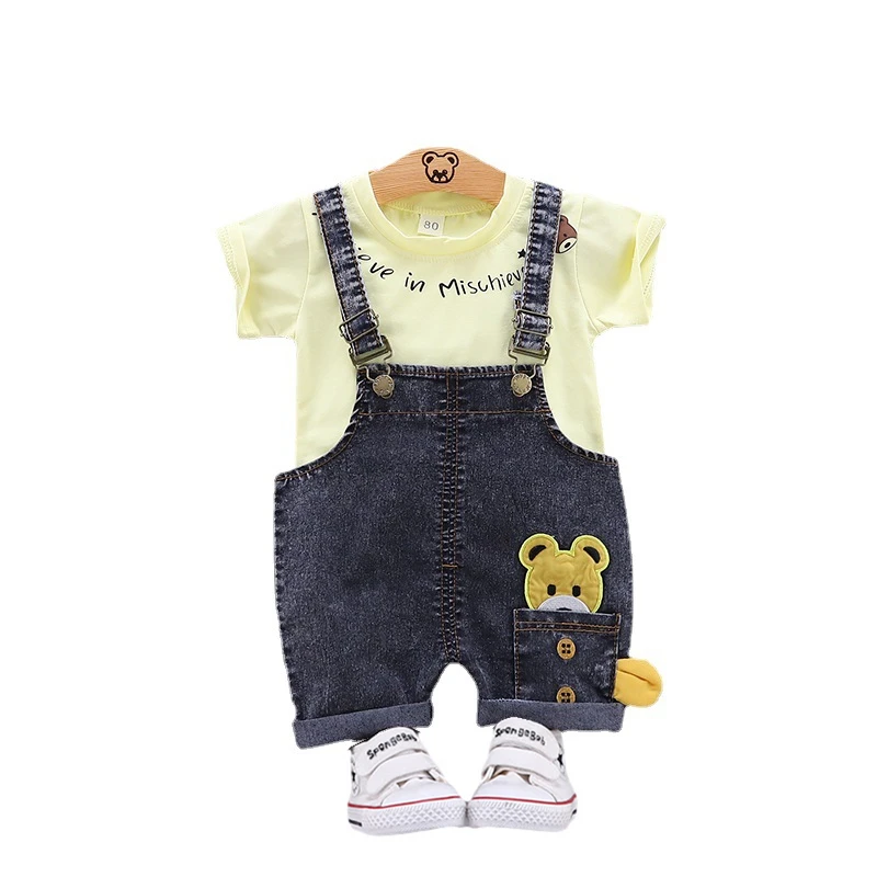 

Новая летняя коллекция детской одежды хлопковая Футболка с футболкой для детей возрастом от 2 шт./компл. модная одежда для малышей, костюм для девочек, одежда для мальчиков, детская одежда с принтом в виде героев мультфильмов, тренировочный костюм