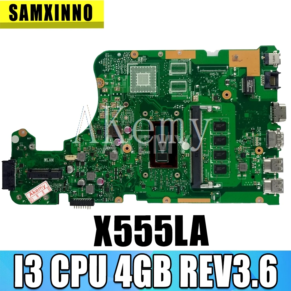 

Материнская плата X555LA REV: 2,0/3,1/3,3/3,0 I3 4 ГБ для For Asus F555L K555L X555L материнская плата для ноутбука X555LD материнская плата X555LA материнская плата