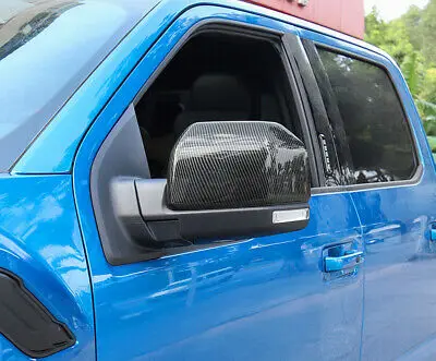 

Carbon Fiber Rearview Side Mirror Cover Trim 2pcs For Ford F150 F-150 2015-2020