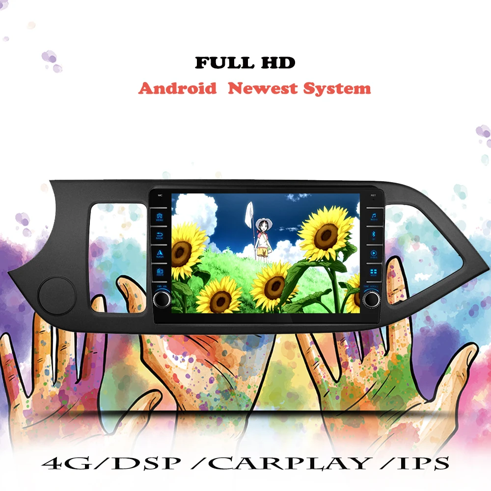 Автомагнитола 2DIN Android 10 мультимедийный видеоплеер GPS-навигатор DVD головное