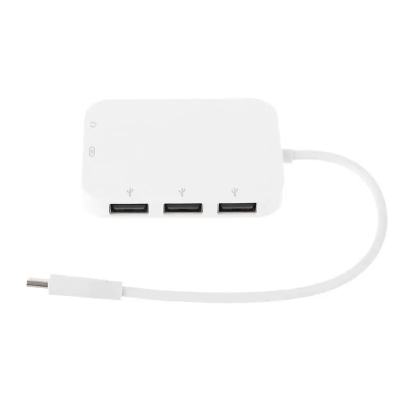 

LX9B USB 3.1 Type C to 3x USB 2.0 Hub Adapter with USB C PD Charging 3.5mm Jack for Laptop Mobile Phone Tablet