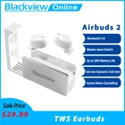 Blackview AirBuds 2 наушников TWS Bluetooth 5,0 наушники гарнитуры зарядным устройством Беспроводной наушники Водонепроницаемая гарнитура с микрофоном.