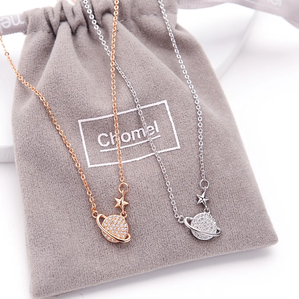 

S925 Sterling silver necklace, female clavicle chain, simple fashion