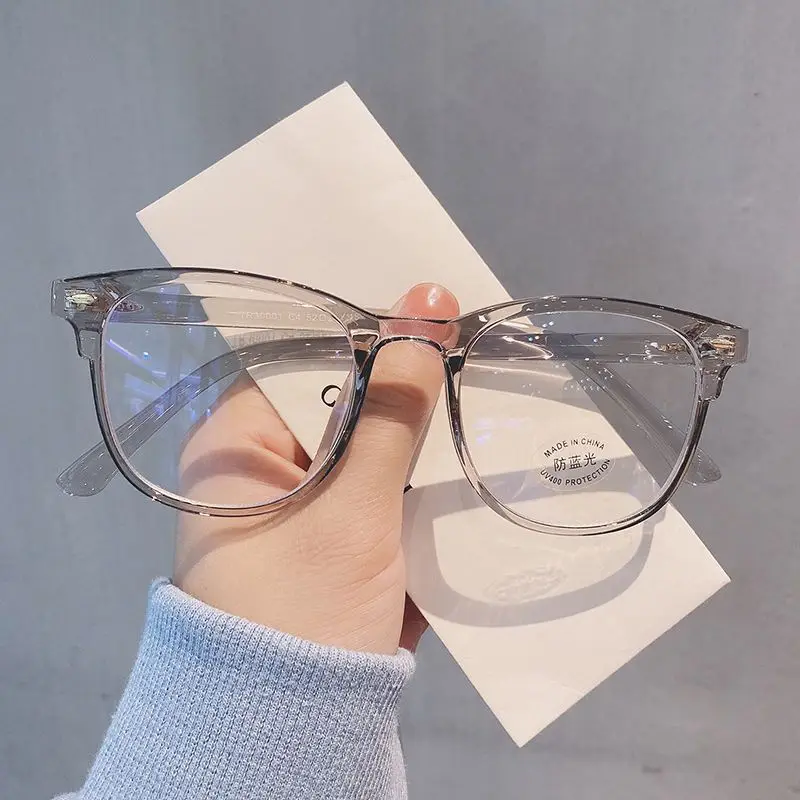 

New Transparent Computer Glasses Frame Women Men Anti Blue Light Round Eyewear Blocking Glasses Optical Spectacle Eyeglass