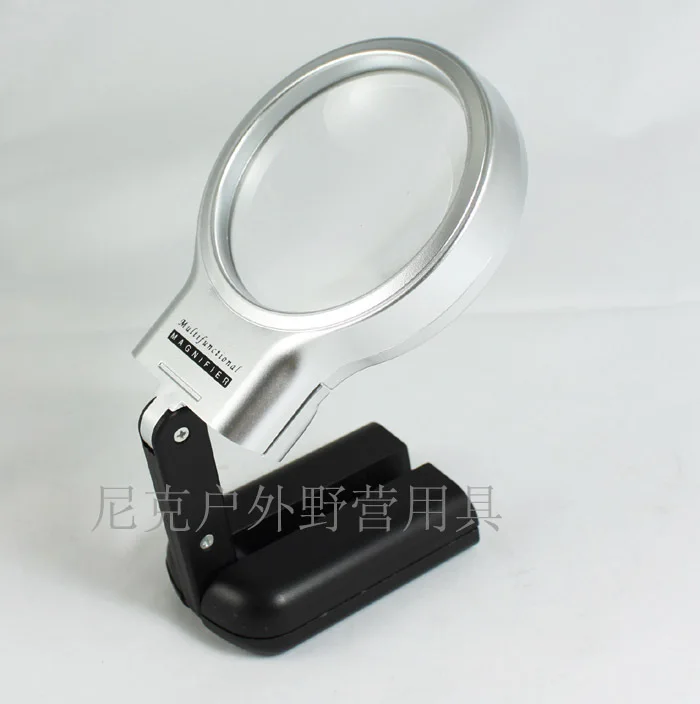 

Wholesale 60mm magnifying glass with LED lamp lighting reading mirror with lamp expanding mirror for the elderly