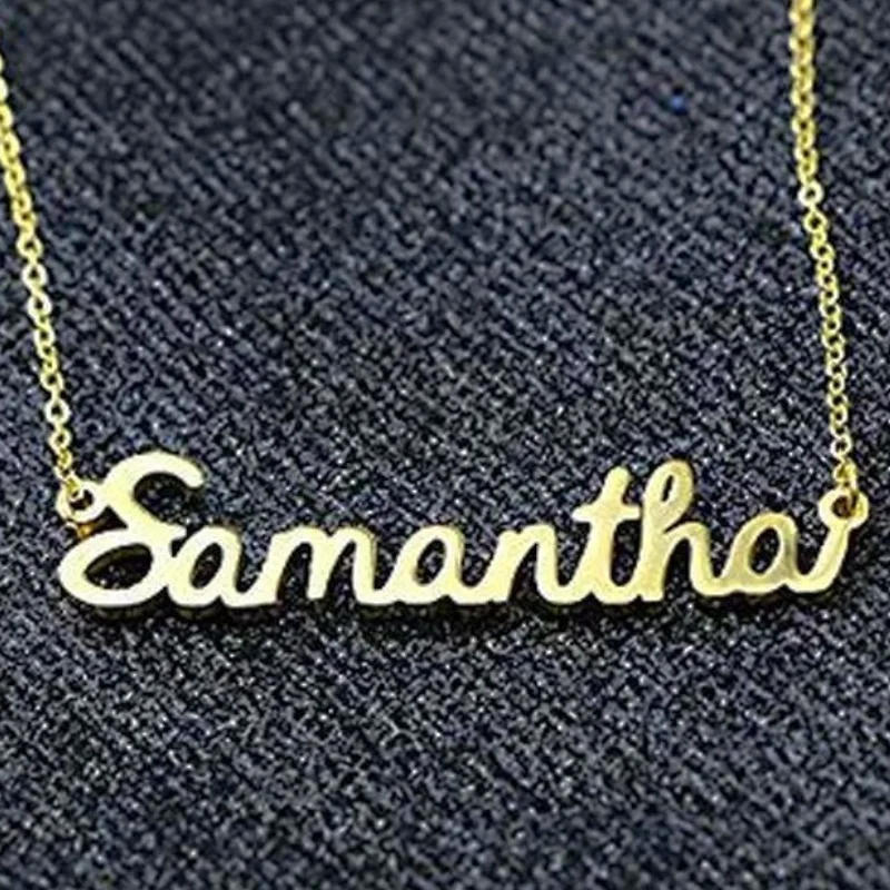 

Ожерелья из нержавеющей стали под заказ с именем на день рождения