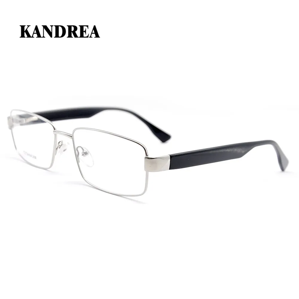 

KANDREA Retro Titanium Male Eyewear Upscale Square Glasses Frame Optical Plain Myopia Frame Mirror Men Anti Blue Ray Eyeglasses