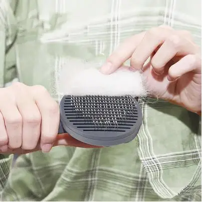 

High Quality Pet Comb Self Cleaning Brush Professional Grooming Brush For Dogs And Cats Pet Glove Dog Bath Cat Cleaning Supplies