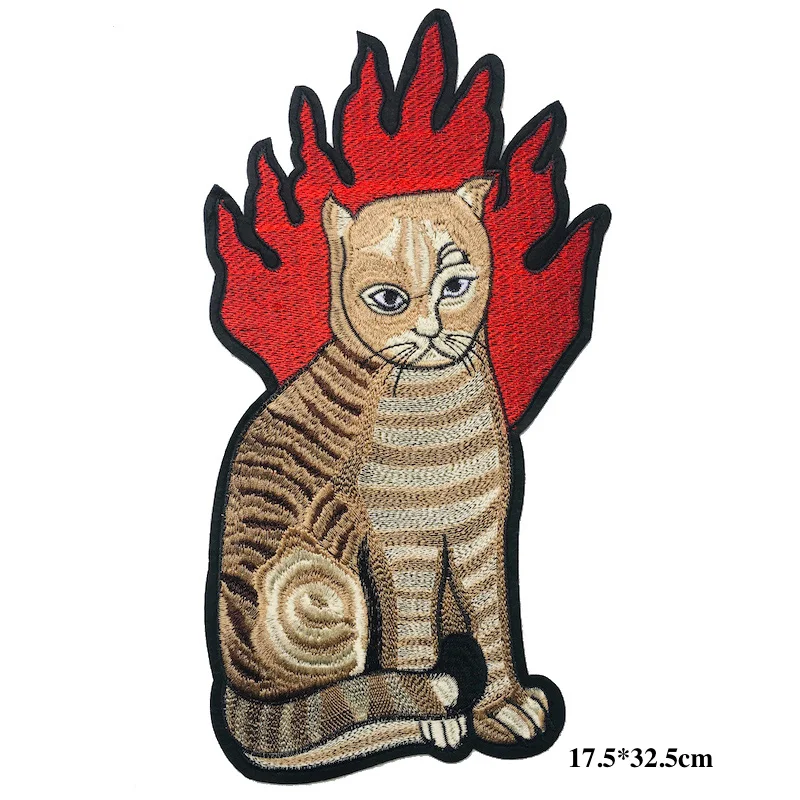 В виде большого кота спортивная одежда вышитые патчи железные или пошив на