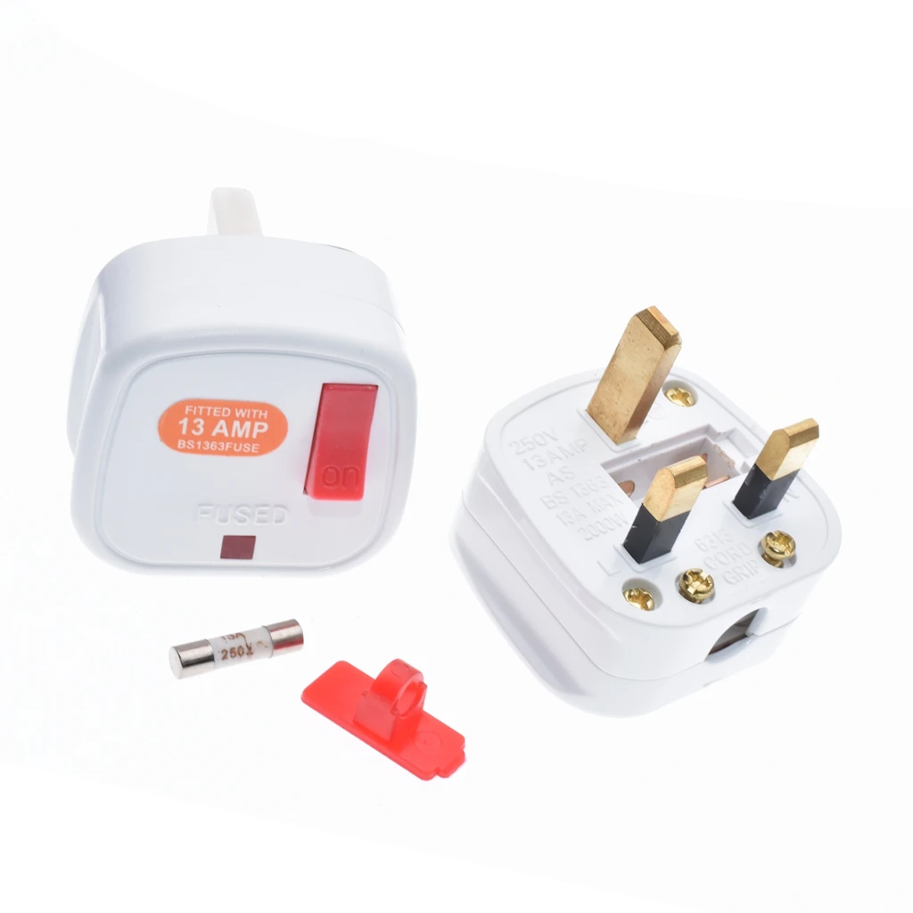 Малайзия Сингапур Великобритания Ирландия HK Rewireable Plug BS1363 13A предохранитель