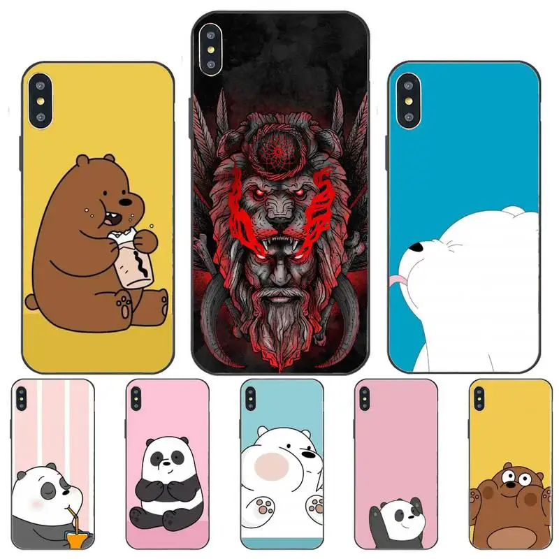 

lovely Cute Bear Phone Case For Huawei nove 2i 3i E 4 5 6 7 Pro Se Y5 Y6 Y7 Y8 Y9 Prime 2018 2019 Cover Fundas