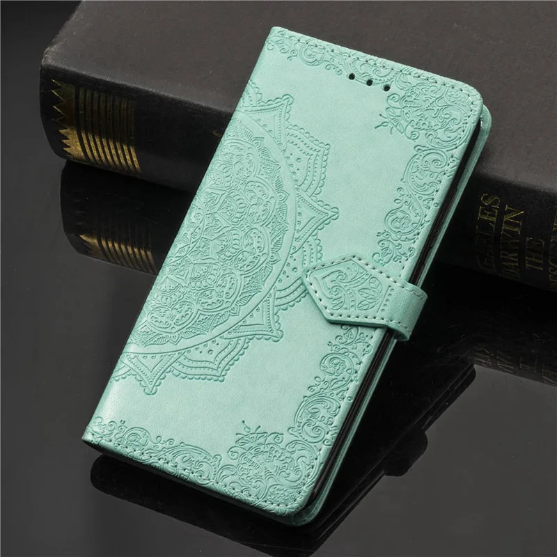 Mandala-Green Чехол для samsung A50 A70 A10 A40 бумажник чехол A20E M40 M20 M10 M30 A80 A60 A10E A20 A30 крышка чехол для samsung Galaxy A50 A10 A70 - Цвет: Mandala-Green