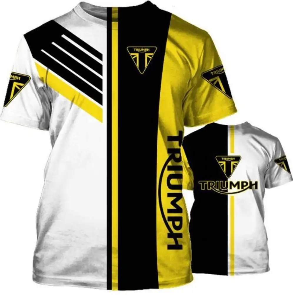 

2021 New Summer Outdoor Men's T-shirt 3D Printing Motorcycle Short-Sleeved Racing Sports Shirt Male Off-Road T-shirt 6XL