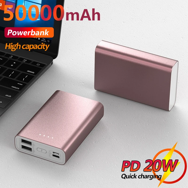 

Power Bank 50000mAh External Battery Charger Portable One-way Large Capacity Fast Charging Suitable for IPhone Xiaomi Samsung