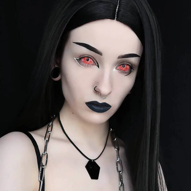 

22mm Sclera Contact Lenses Cover Whole Eye Customized Bloody Zombie Lens Crazy Lens For Eyes Cosplay 2pcs