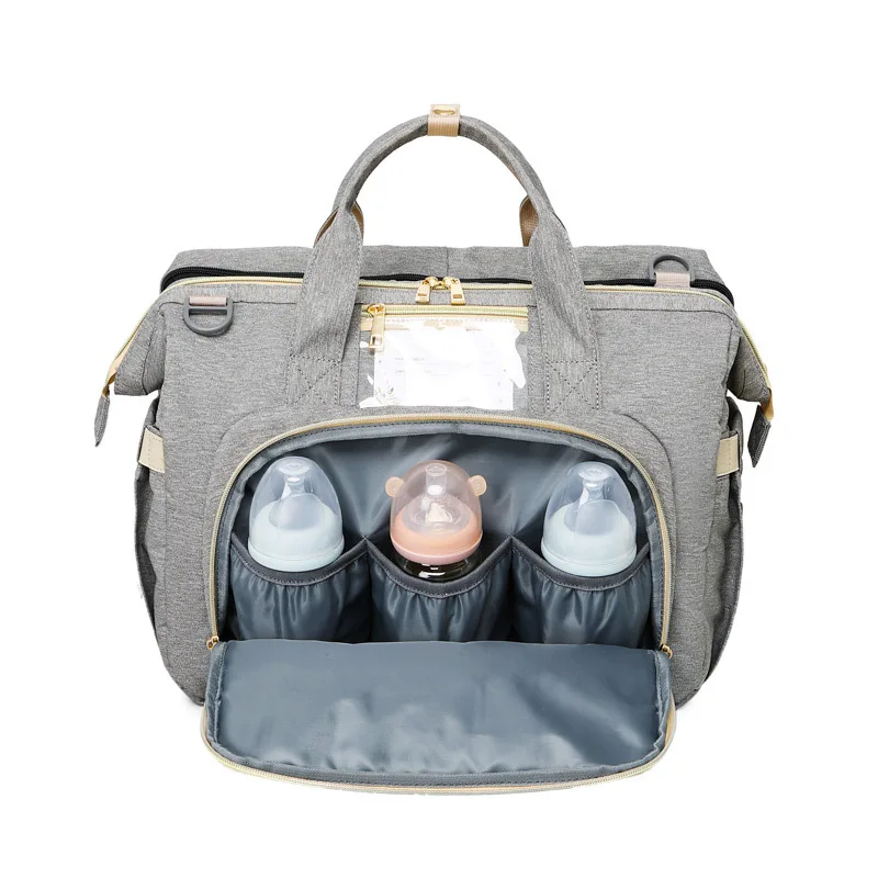 

3-in-1 Portable Baby Changing Platform Diaper Bag Foldable Bassinet Crib Mommy Outdoor Travel For Bag Travel Crib