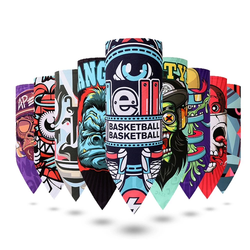 Велоспорт лицо одежда с рисунком Маски шеи гетры дышащий охлаждающий