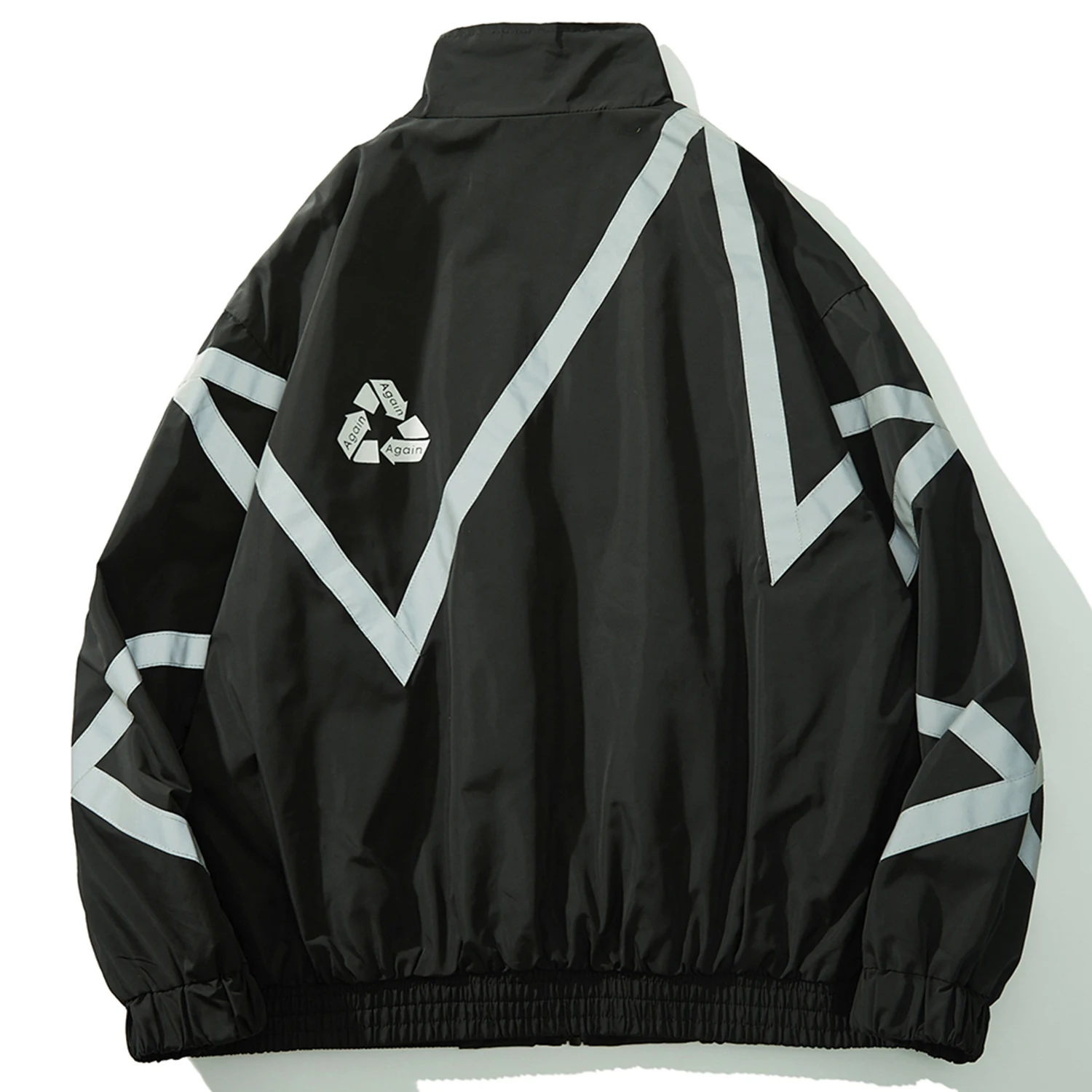 Куртка-карго со светоотражающей полосой повседневный свитшот на молнии с