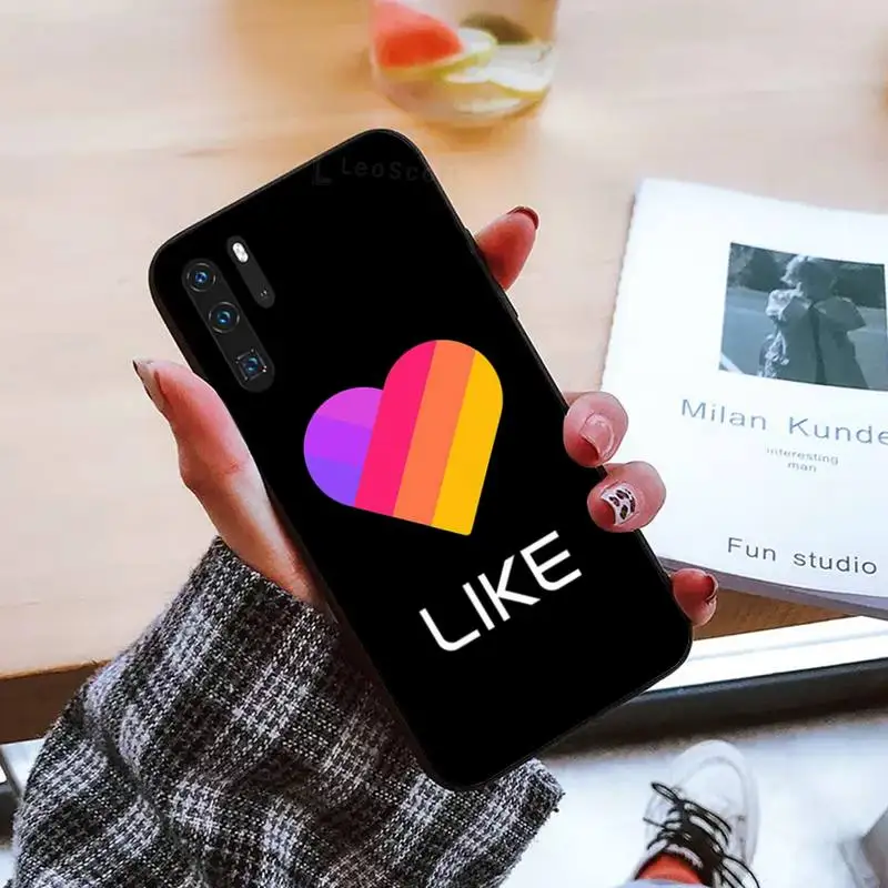 

Likee Funny cat love heart Phone Cases For Huawei honor Mate mate P 10 9X 10i 20 30 40 y7 lite pro p smart 2019