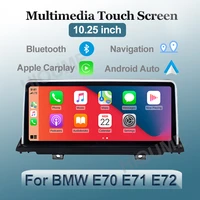 wrieless apple carplay and android auto car multimedia screen for bmw x5 x6 e70 e71 2007 2014 ccc cic head unit gps ios iphone