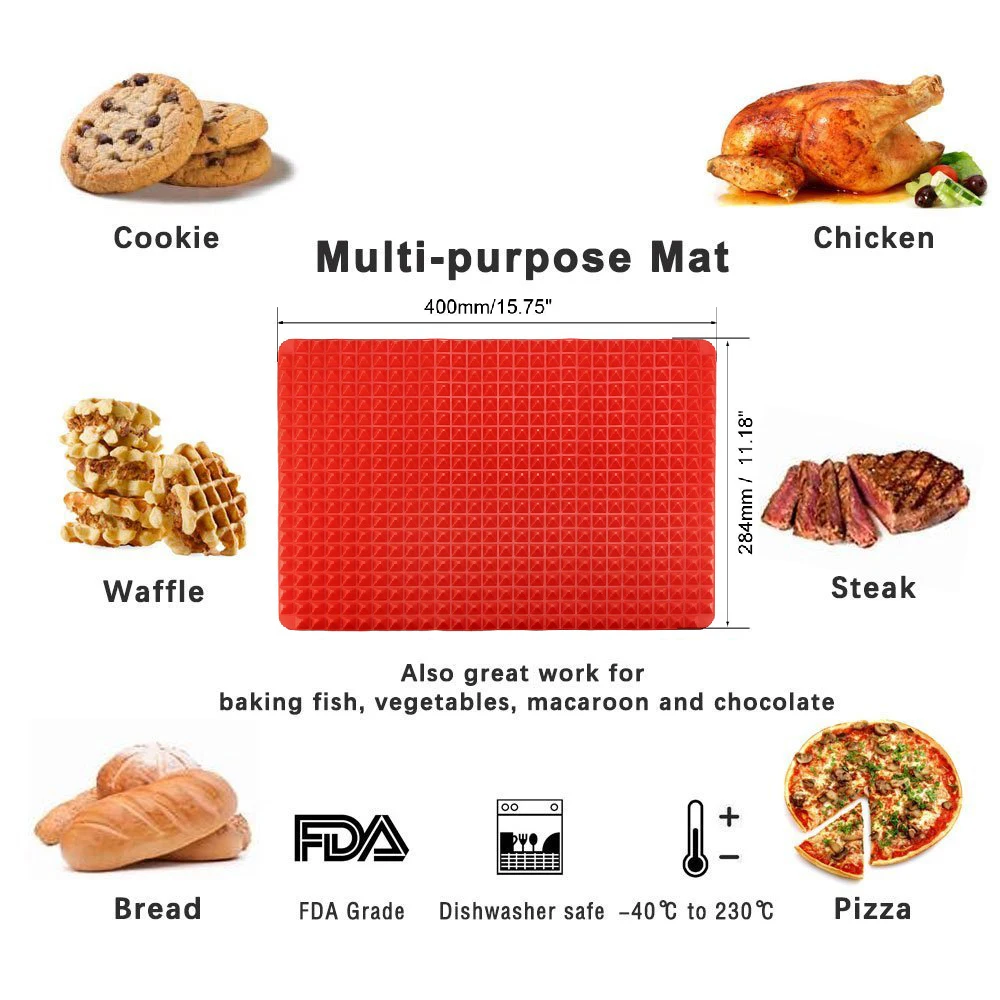 1 шт. Пирамида Форма силиконовый противень для выпечки Мат листов пиццы печенья