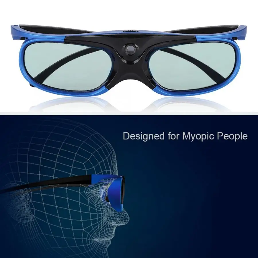 

3D Glasses Universal Active Shutter Type 3D Glasses DLP Link 3D Projector 3D Glasses HD Lens proyectores de cine en casa