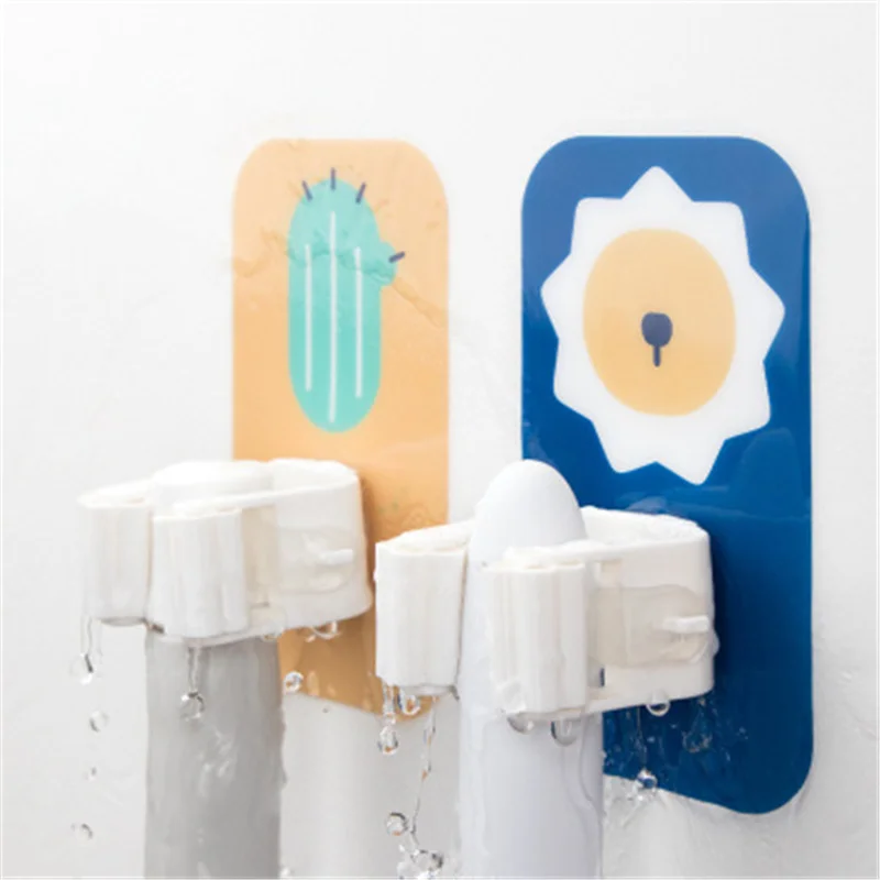 Зажим для швабры Cute Life с мультяшным рисунком клейкий зажим крючок хранения