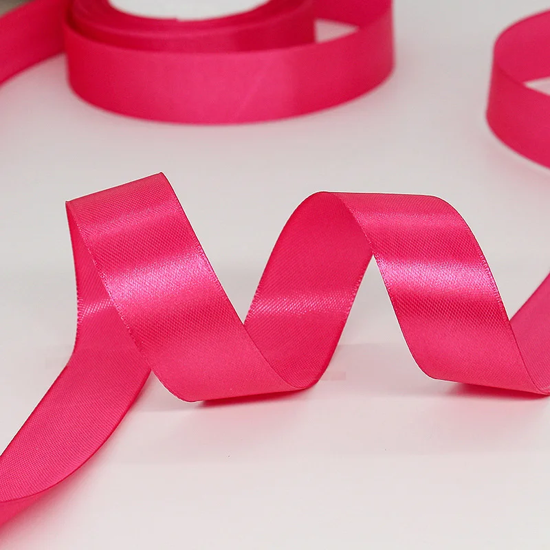 25 ярдов/рулон грогрен атласные ленты для дня рождения Свадебные украшения DIY лук