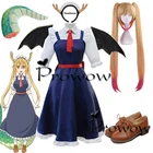 Женский костюм косплея Косплей мисс Кобаяси из мф Дракон горничная Тору