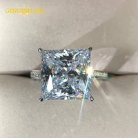 jewepisode solid silver 925 jewelry simulated moissanite diamond wedding engagement rings for women party valentines ring gift