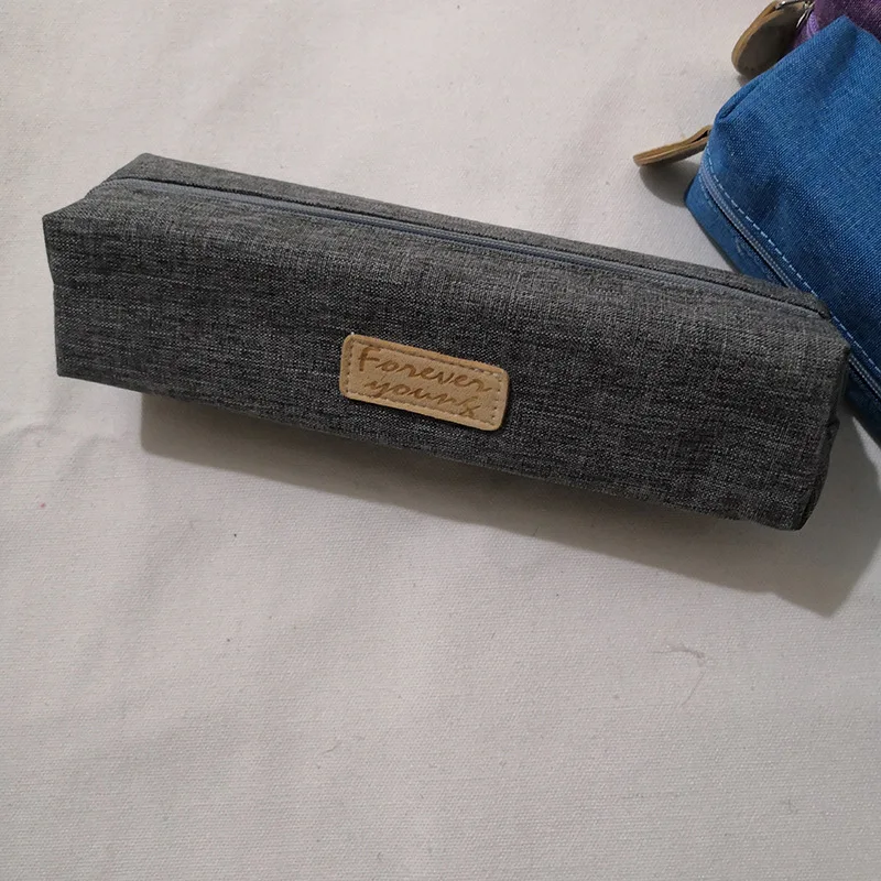 Gray Чехол для карандашей школьные принадлежности kalem kutusu trousse scolaire stylo kawaii estuche escolar gran capacidad utiles escolares novedosos - Цвет: Gray