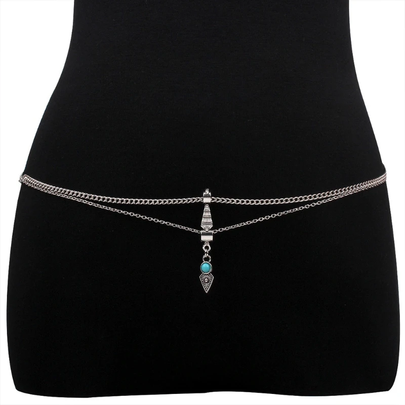 

New Fashion Body Belly Waist Chain Bikini Beach Harness Chains Necklace Jewelry