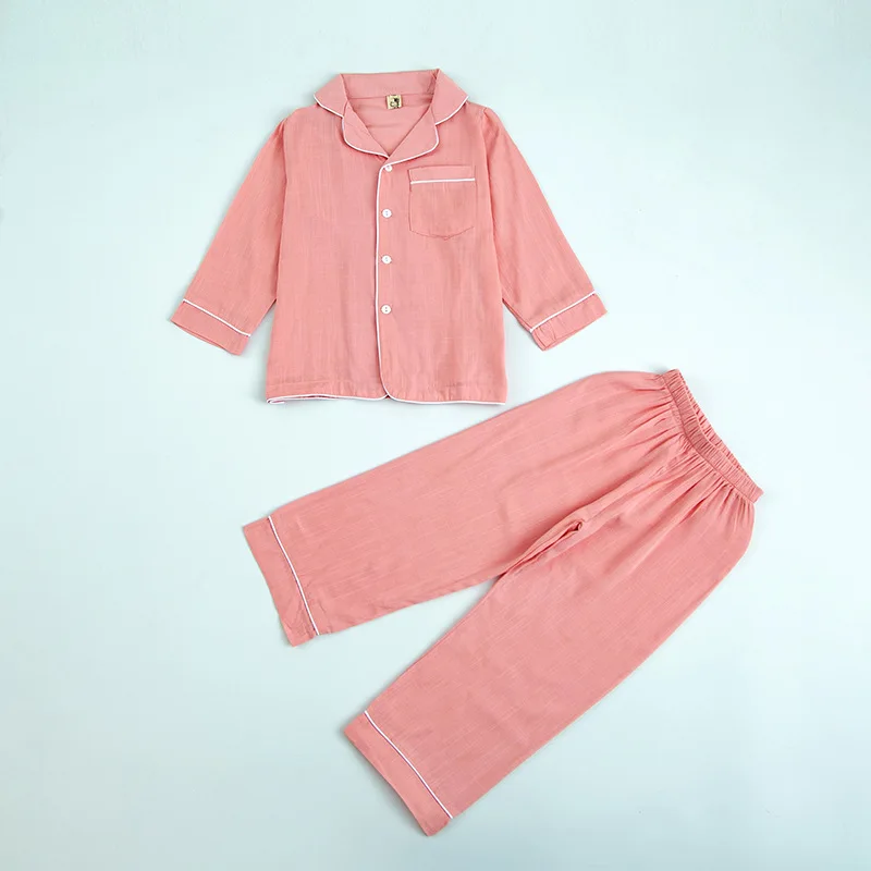 Весенне осенние детские пижамы Комплекты одежды Топы и штаны Комплект из 2