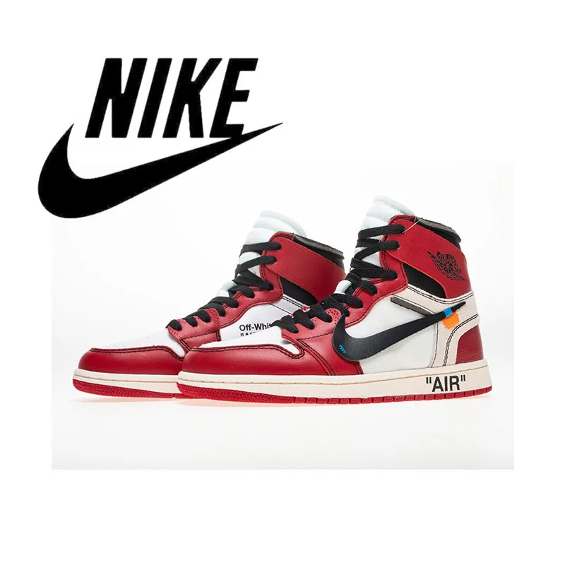 

2021 Best Air AJ 1 RETRO HIGH off white University Blue UNC the Ten Men's Shoe Tennis Shoe 9Y.