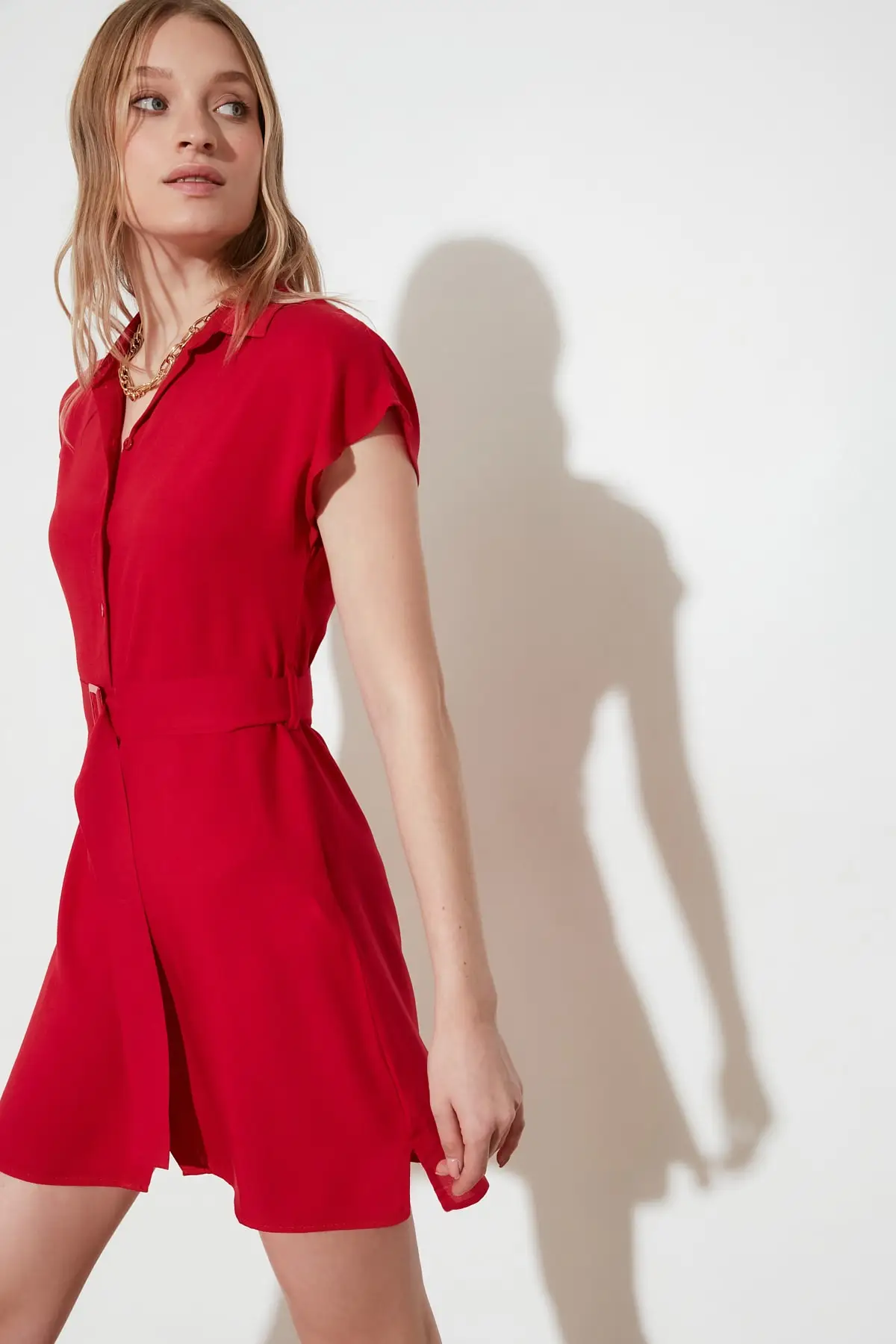 Арочное платье цвета хаки | Женская одежда