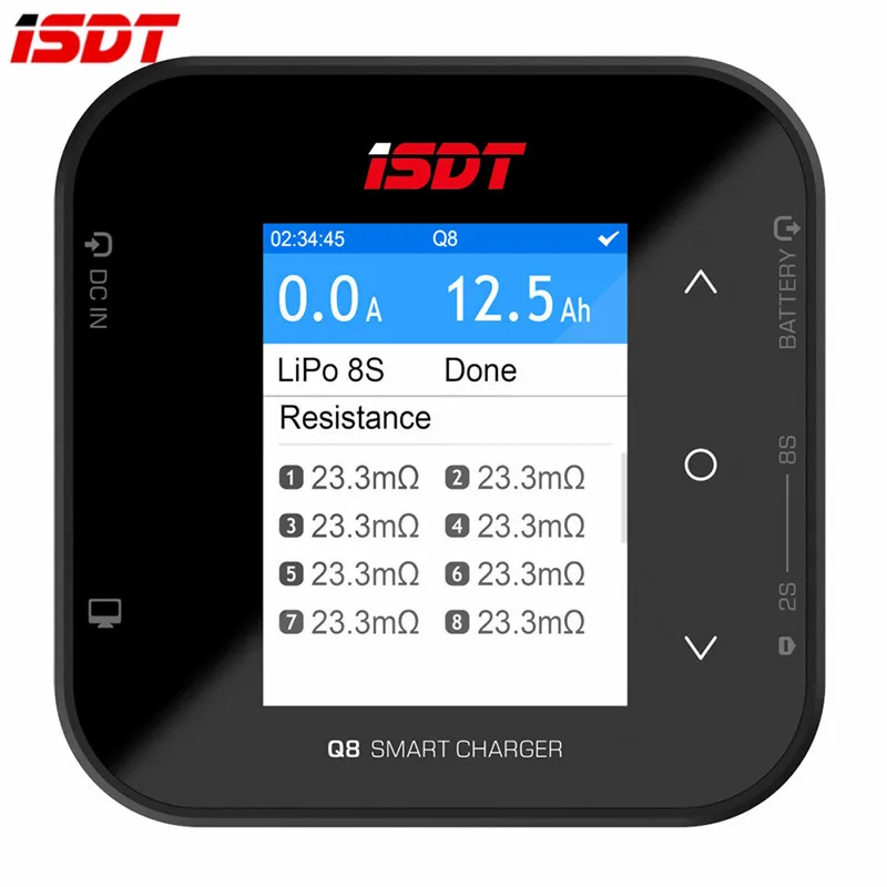 ISDT Q8 BattGo 500 Вт 20A 1-8S высокомощное Lipo зарядное устройство Dis для радиоуправляемых
