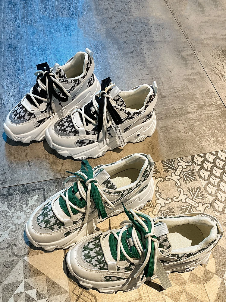 

Dad Shoes Girl 2021 Winter New Sporty Fashion Versatile Leisure Hot Style Autumn and Winter Shoes with Velvet ins