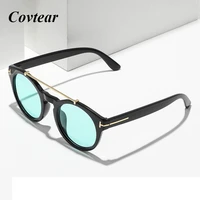 2022 new style retro fashion round vintage sunglasses for men womens metal t shaped brand designer design uv400