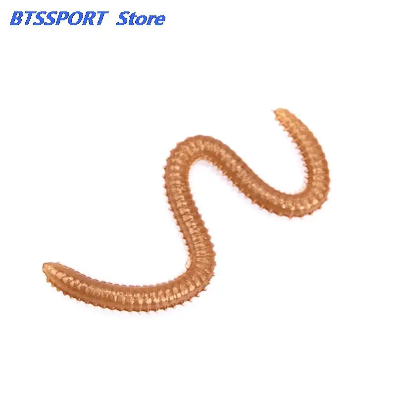 Моделирование дождевых красный темно-красный черви искусственные рыболовные