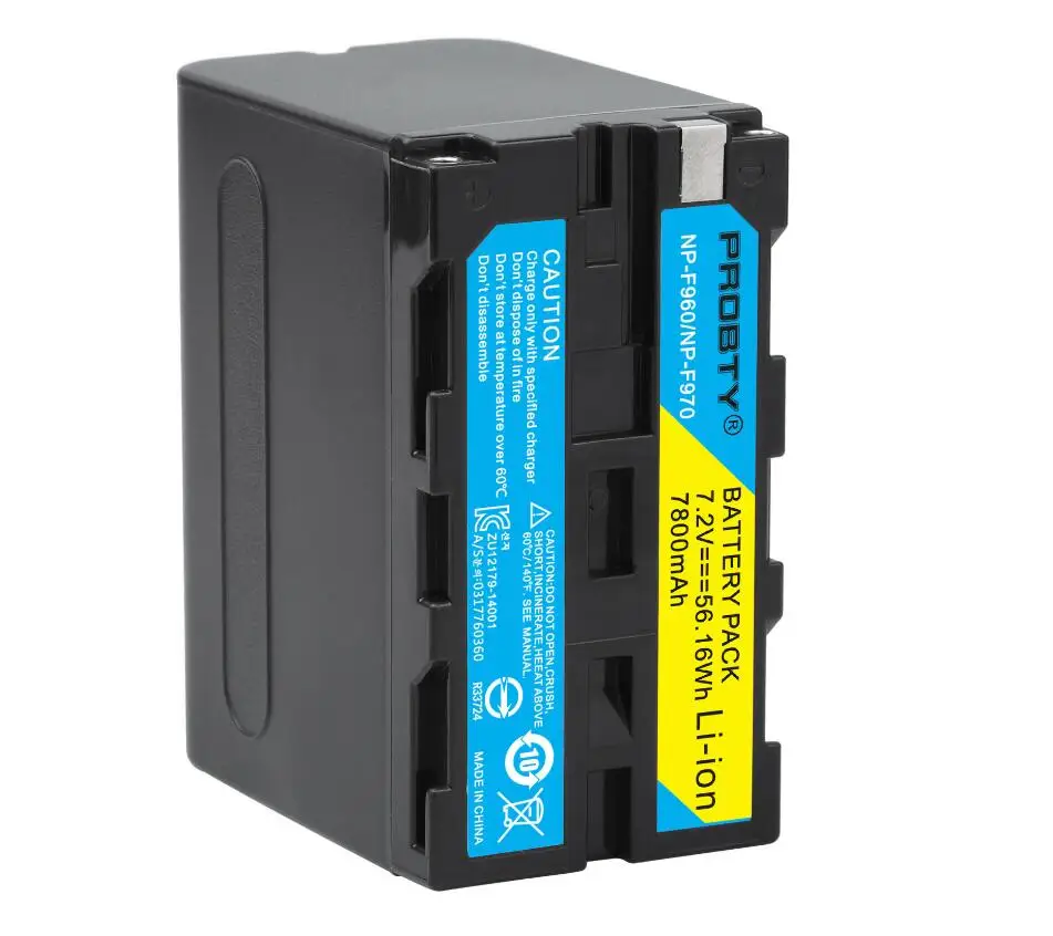 1 Pcs Battery NP F960 NP F970 NP-F960 NP-F970 F950 Батарея+ светодиодный USB Зарядное устройство для sony PLM-100 CCD-TRV35 MVC-FD91 MC1500C L10 TR555 VX2200E D77 - Цвет: 1 Pcs Battery