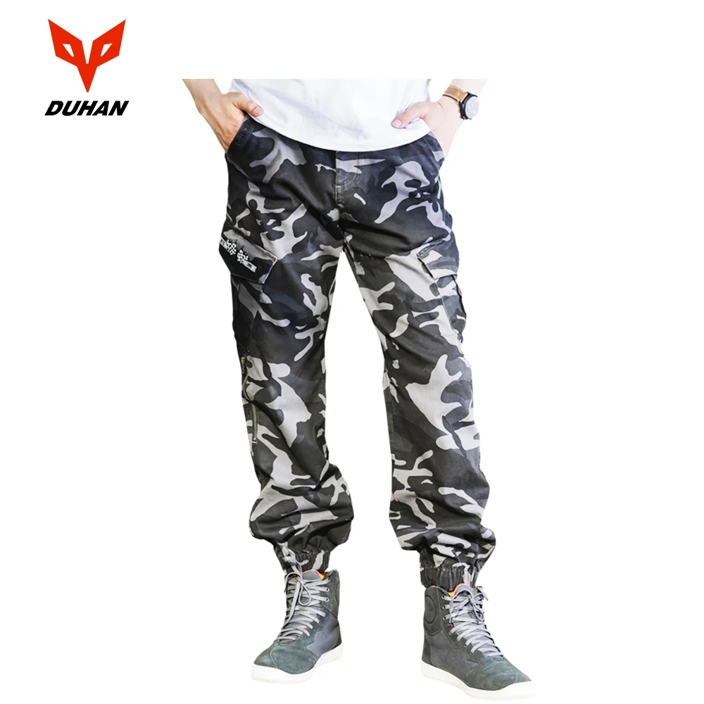 

DUHAN Motorcycle Pants Men Summer Casual Moto Motocross Pants Pantalon Moto Cargo Pants With CE Certification