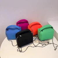 summer new candy colour women box square bag designer chain crossbody bag mini handbag female purses solid color shoulder bag